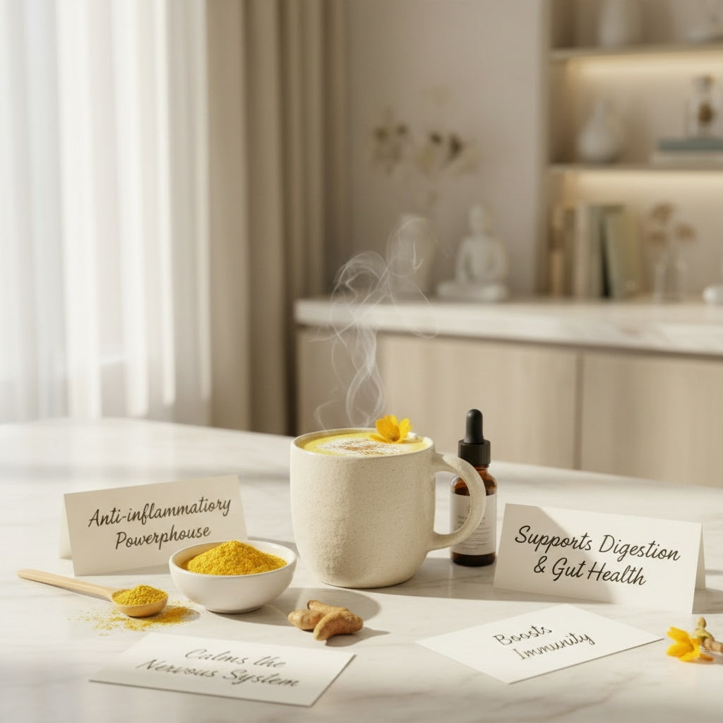 Curcumin collagen latte