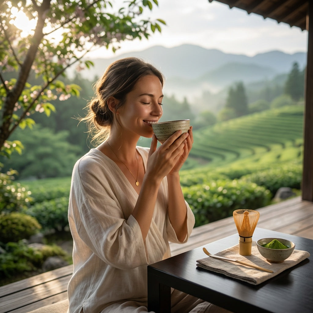 Ceremonial grade matcha powder